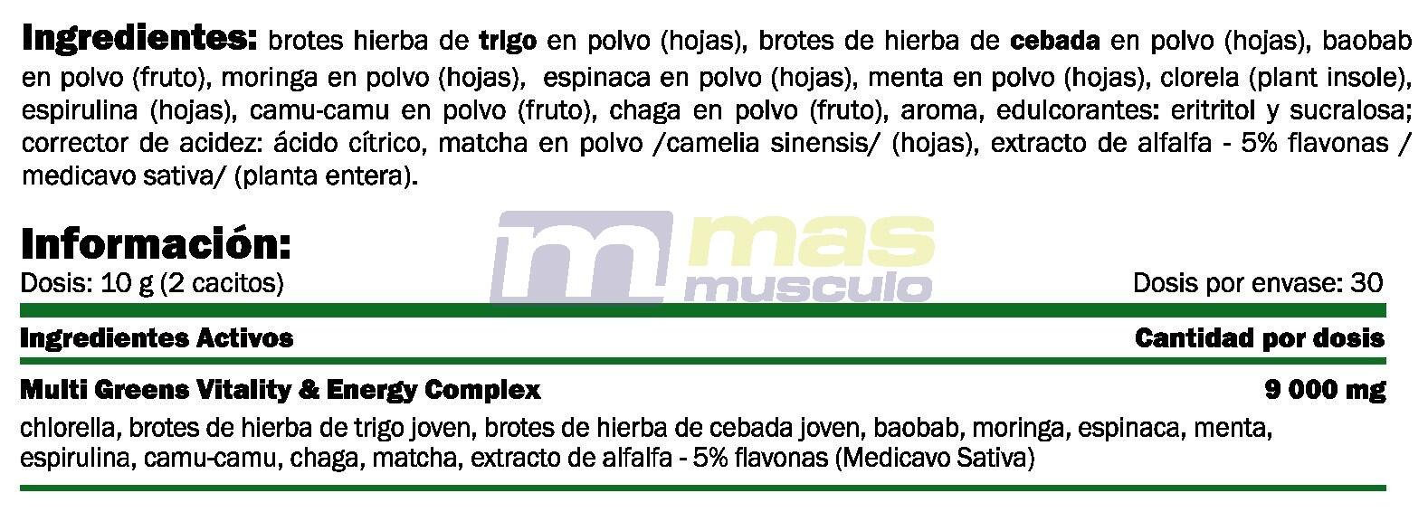 Multi Greens - 300g Naranja Amix Nutrition 3/3