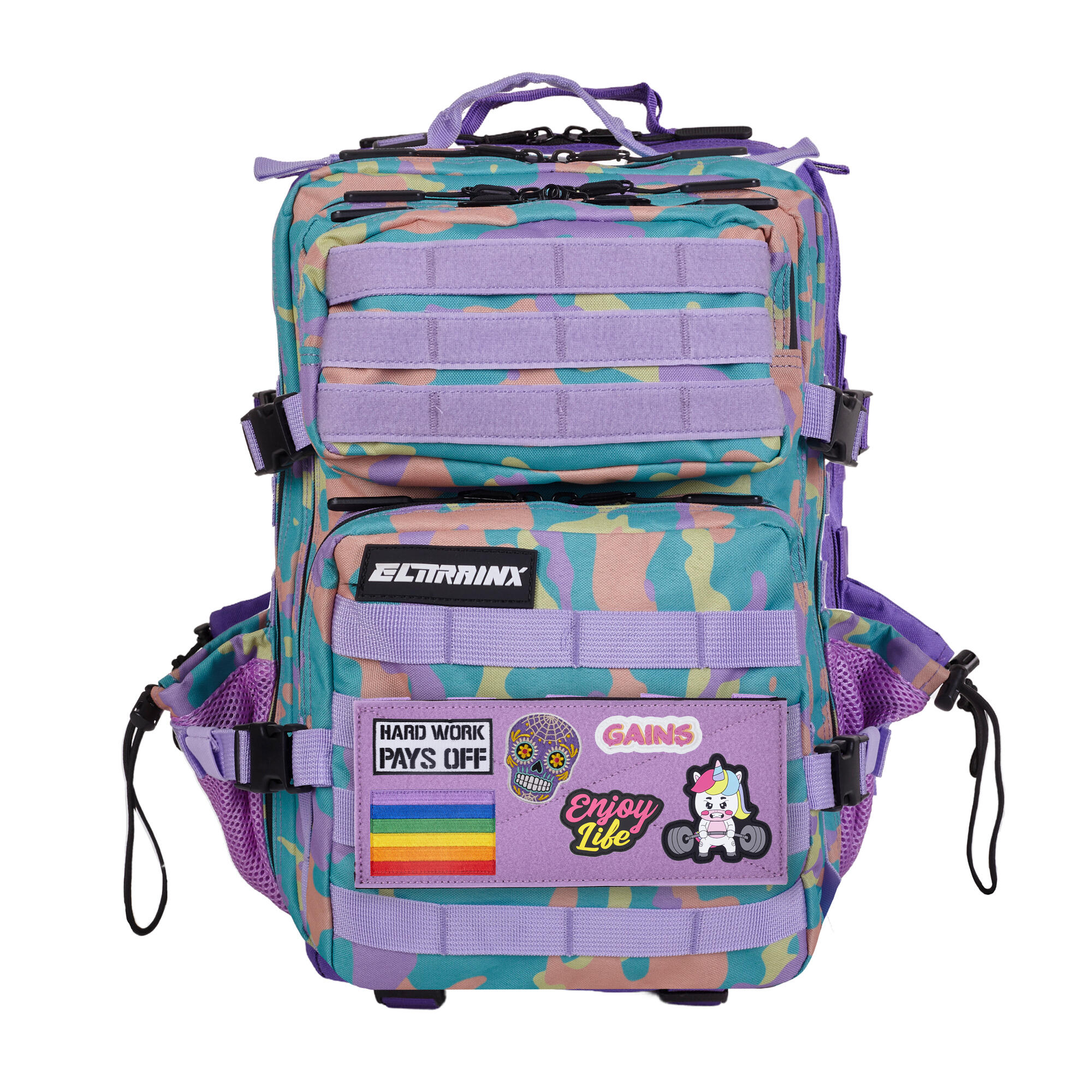 Velcro panel Elitex Training na batoh 45L Lavender 4/5
