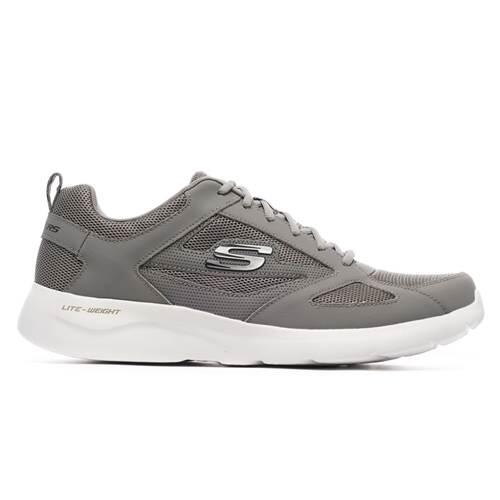 Baskets SKECHERS Dynamight 2.0 Fallford gris cuir/synthétique 1/6