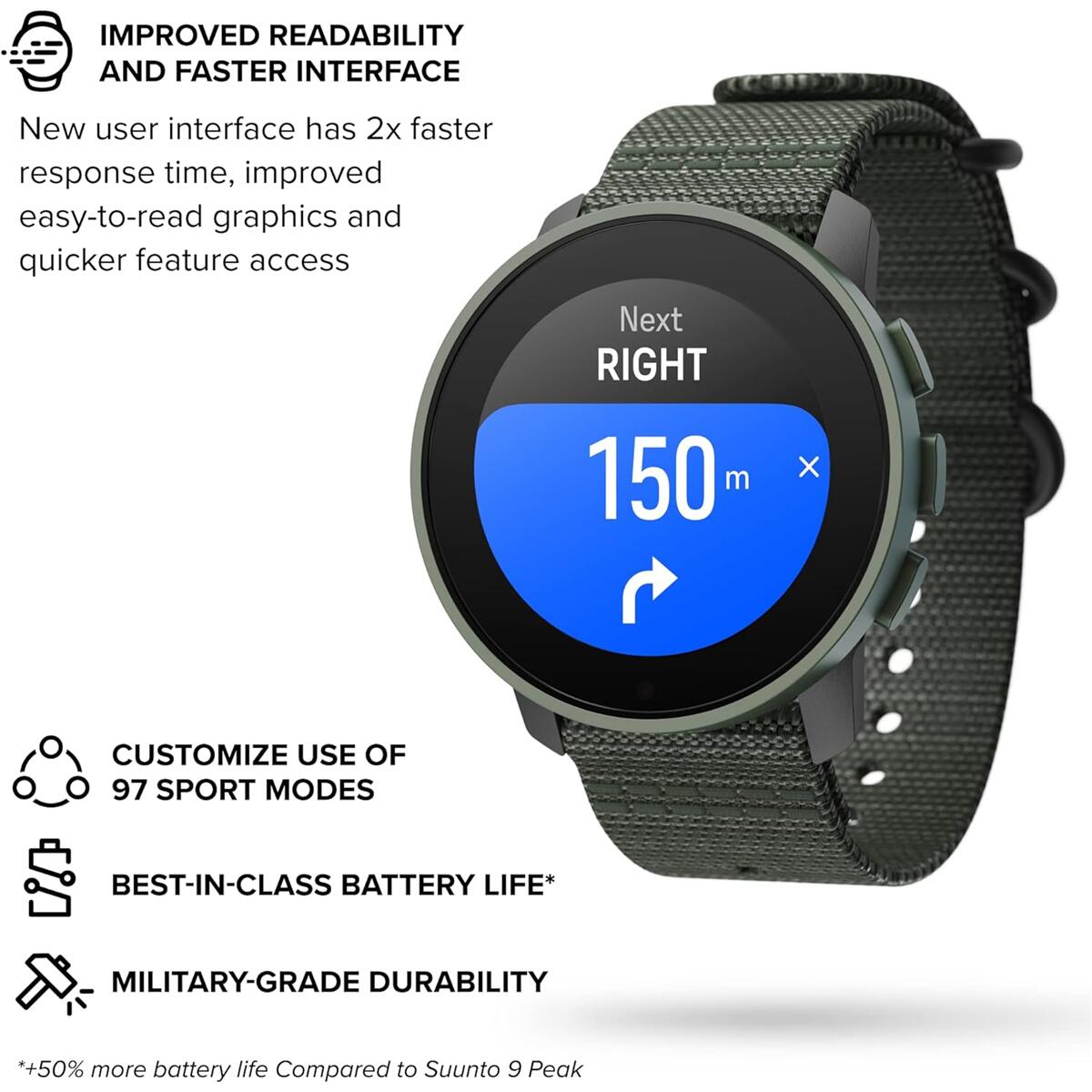 Suunto Peak Pro Gps Sports Watch Forest Green​