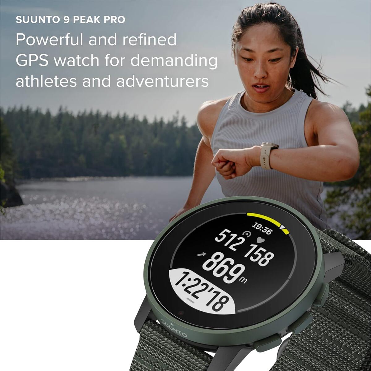 Suunto Peak Pro Gps Sports Watch Forest Green​