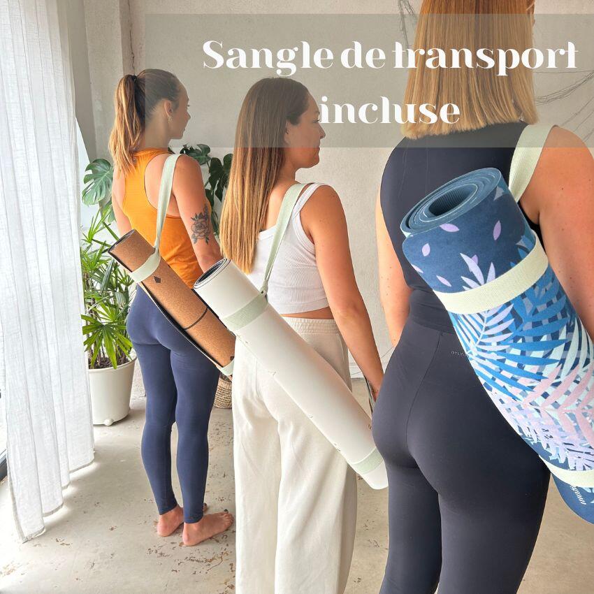 Tapis de Yoga et Fitness Performance Léopard Kaki 4/5