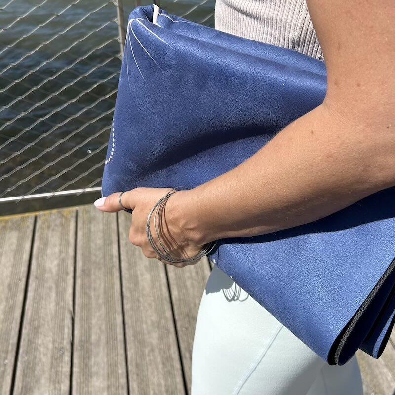 Tapis de yoga Voyage Samadhi Bleu 4/5