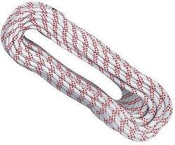 Singing Rock R44 corde statique 10,5 mm blanc/rouge 80 m faible allong.