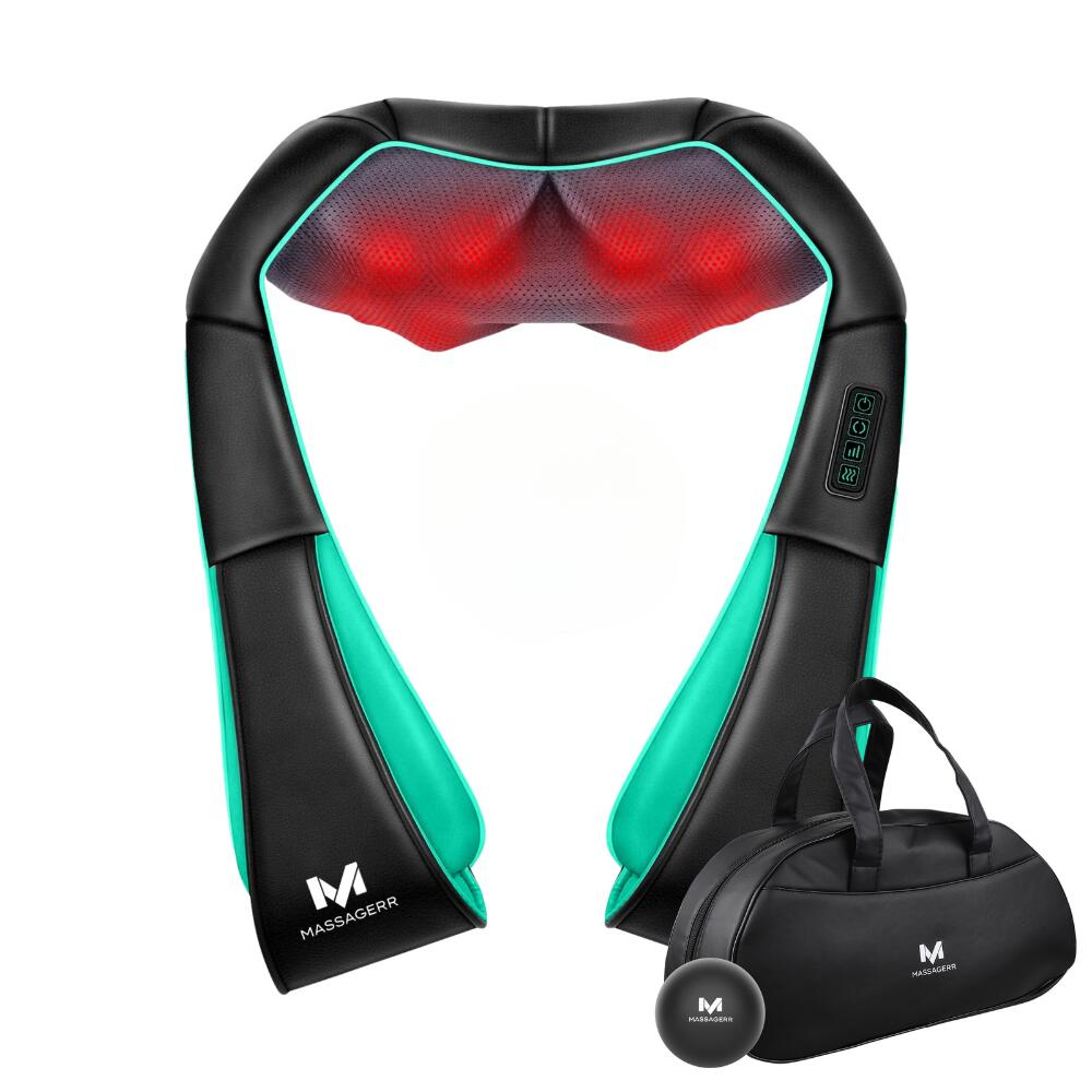 MASSAGERR Shiatsu Massagekussen PRO – Draadloos – Nek Massage Apparaat
