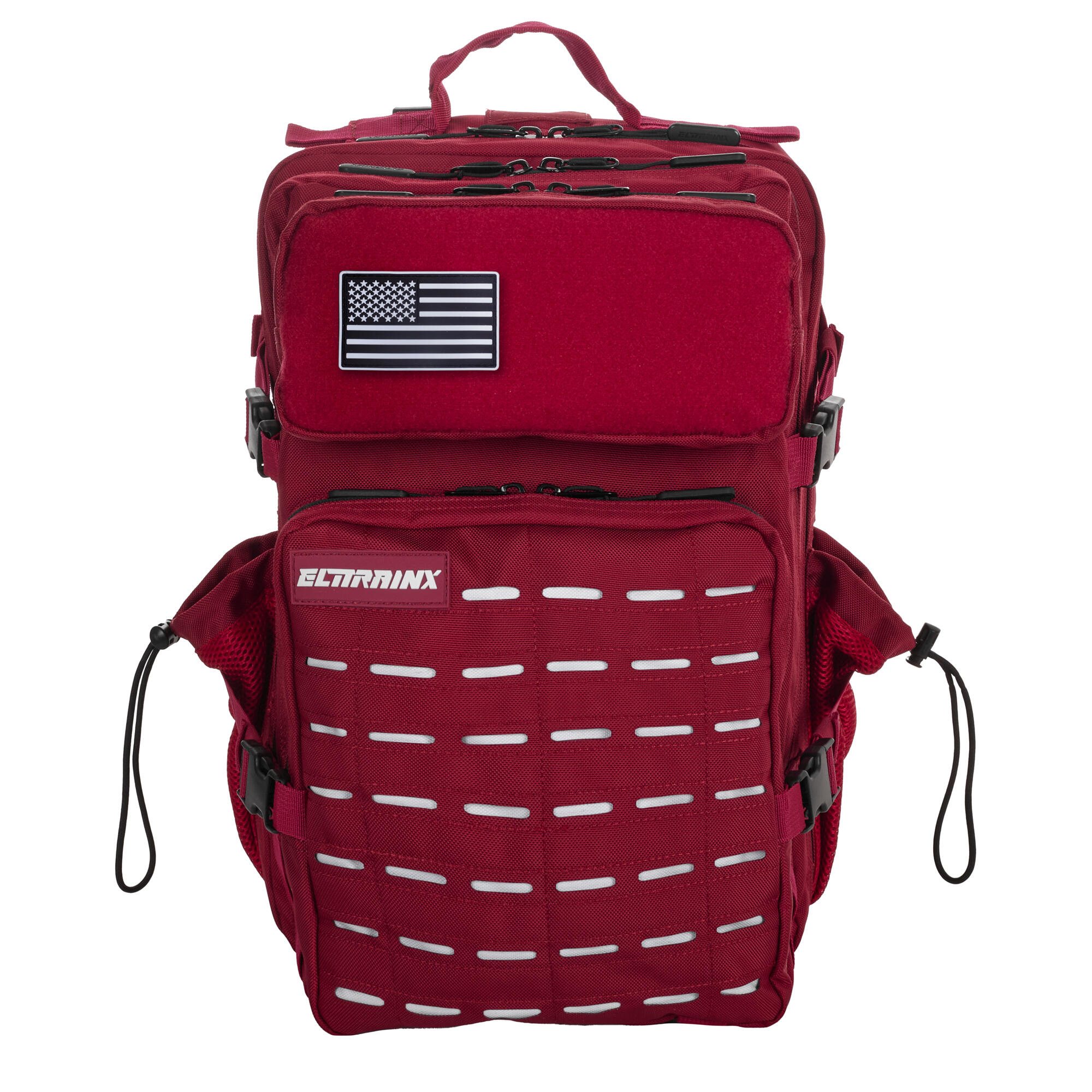 ELITEX TRAINING Mochila tática militar ELITRAINX V2 Vermelho Escuro 45L -Desporto e viagens