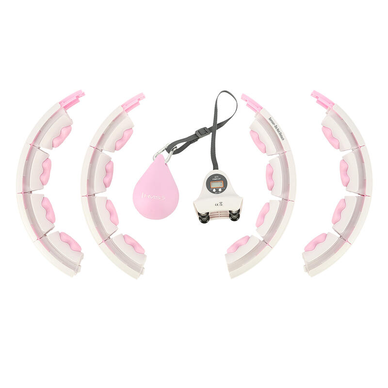 Hula Hoop Reglabil cu LCD și Minge Gravitațională Fitness HMS HHW06