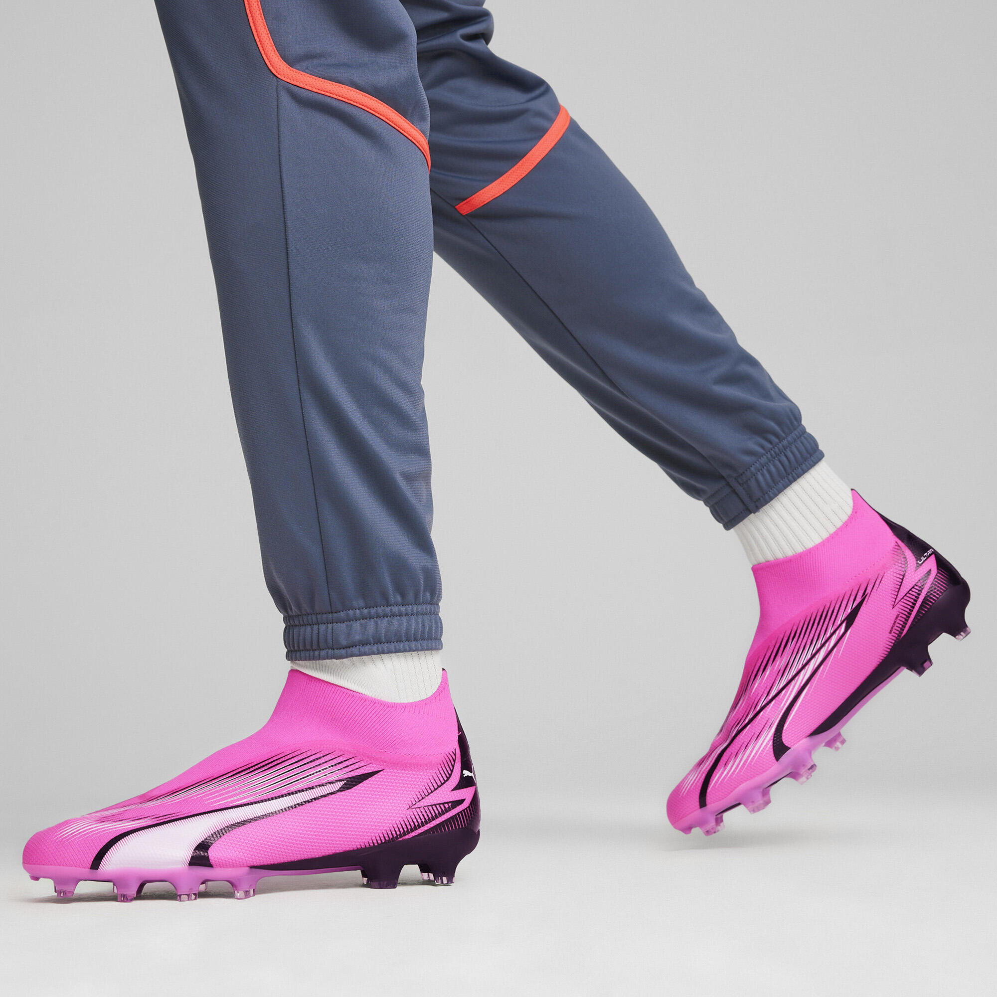 Puma férfi Ultra Match+ Ll Fg-ag futballcipő rózsaszín-fehér-fekete rózsaszín 4/7