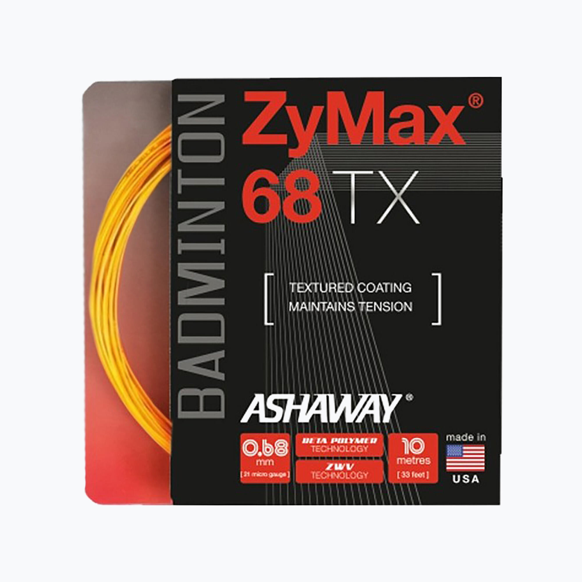 Naciąg ASHAWAY ZyMax 62 Fire - set biały 2/2
