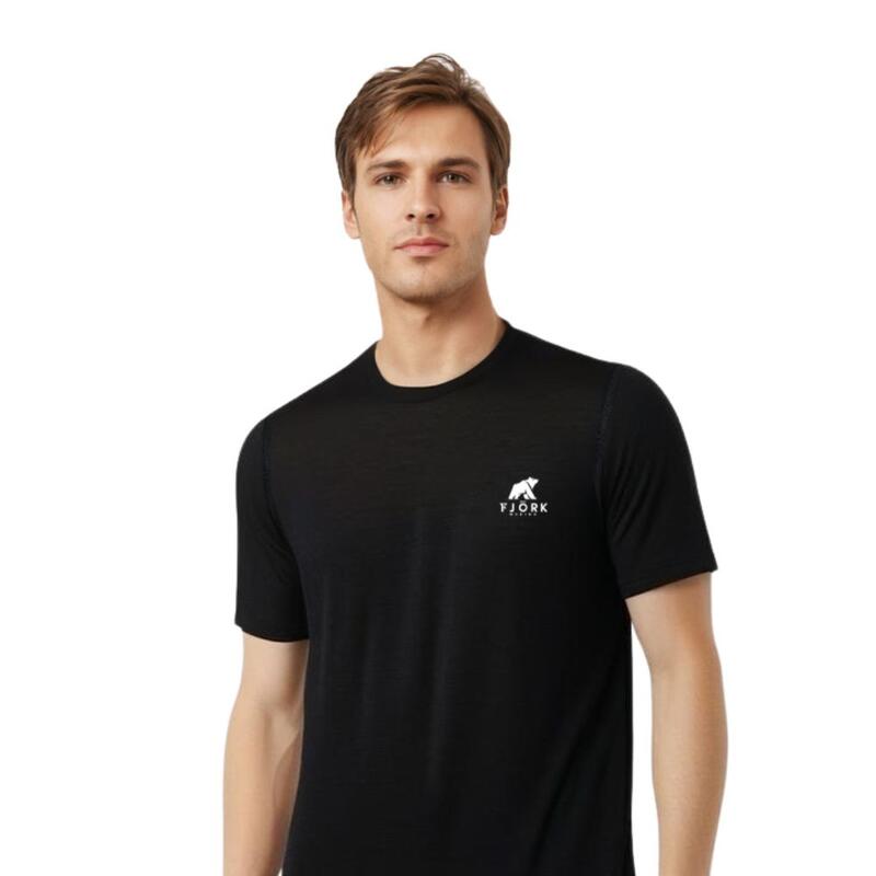 Camiseta trekking hombre merino