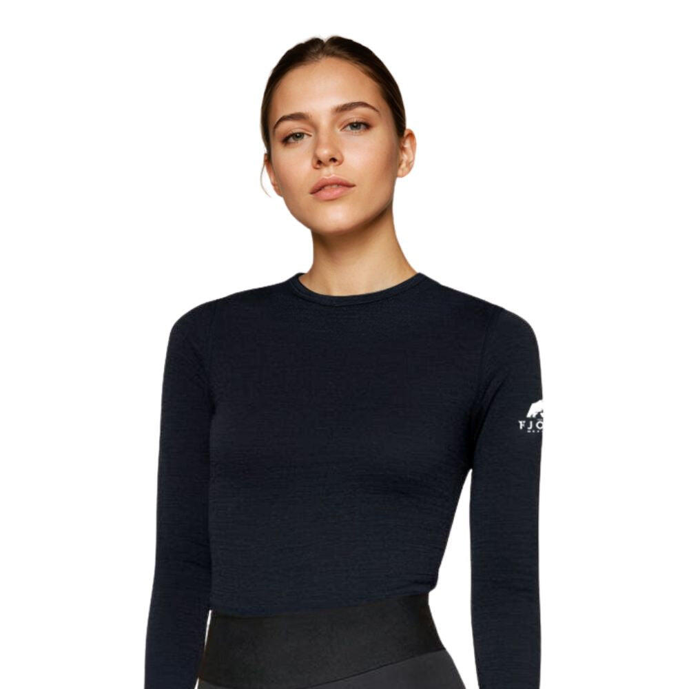 Women's long-sleeved merino wool T-shirt - Bjork 140