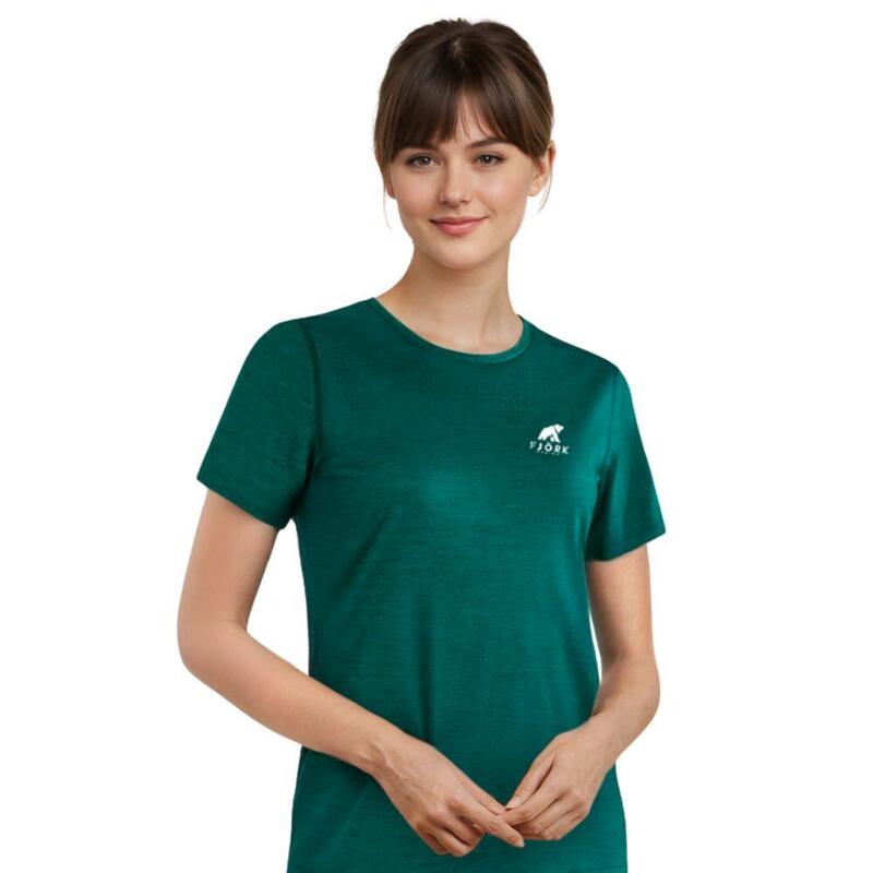 T-shirt de trekking en mérinos Femme