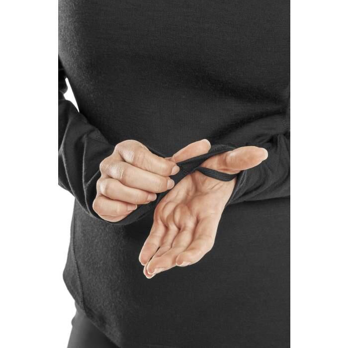 Bluzka sportowa do biegania z wełną merino damska CEP Cold Weather 5/7