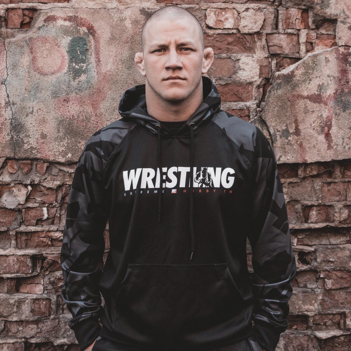 Felpa sportiva con cappuccio da uomo EXTREME HOBBY BOLD WRESTLING 3/6