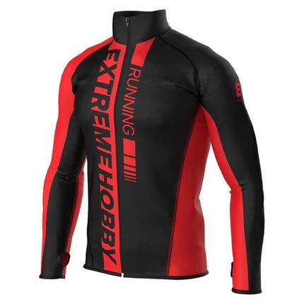 Lauf-Sweatshirt mit Reißverschluss für Herren EXTREME HOBBY DRAFT