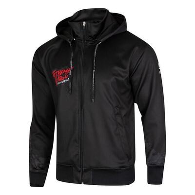 Sport hoodie voor heren met rits extreme hobby why so serious