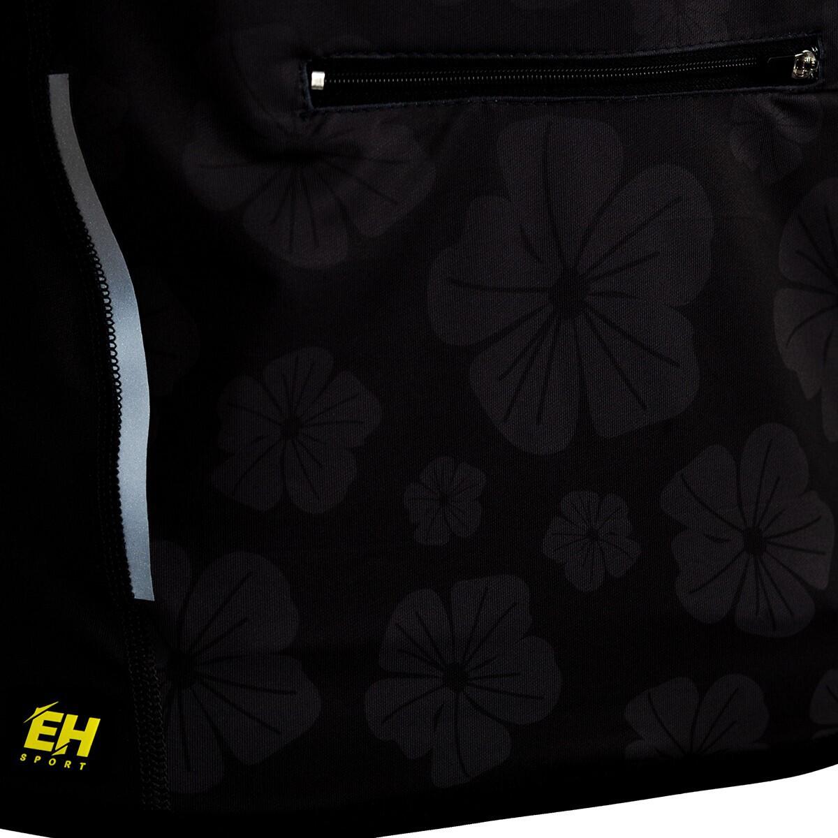 Sweat de running zippé en polyester pour femme EXTREME HOBBY FLOWERS 5/7