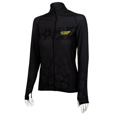 Felpa da running da donna con zip EXTREME HOBBY FLOWERS