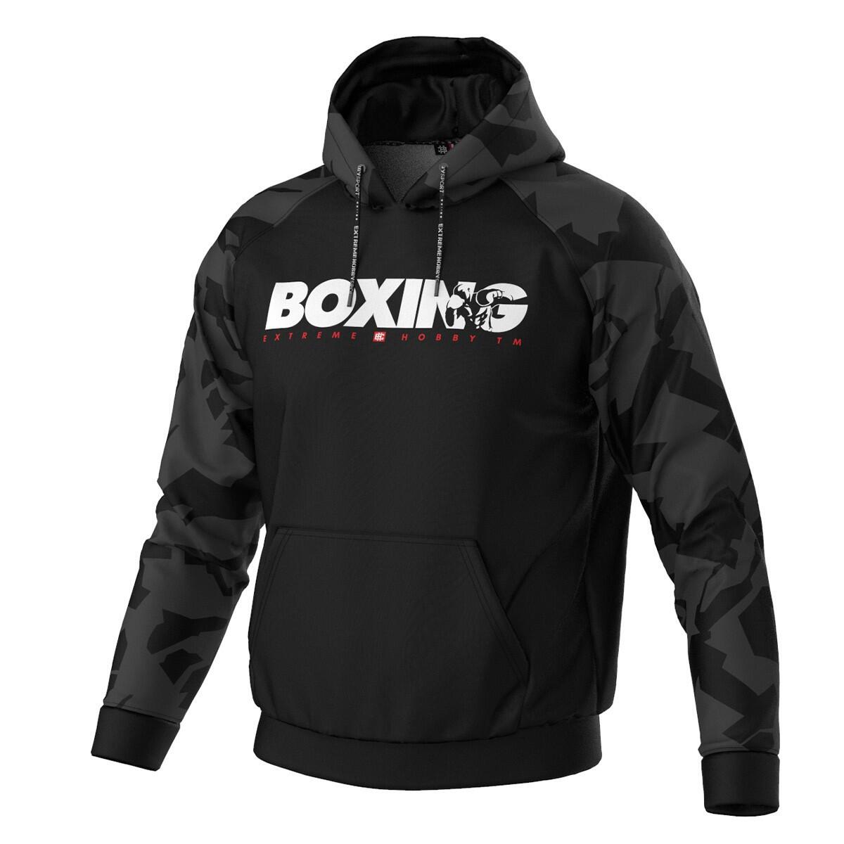 Extreme Hobby - Sweat À Capuche De Sport Pour Hommes Extreme Hobby Bold Boxing - Sweat-shirt - Noir - S - Decathlon