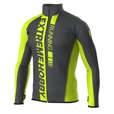 Lauf-Sweatshirt mit Reißverschluss für Herren EXTREME HOBBY DRAFT