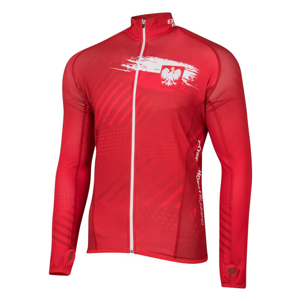 Extreme Hobby - Sweat De Running Zippé Pour Homme Extreme Hobby Polska Prime - Sweat-shirt - Rouge - 38 S - Decathlon