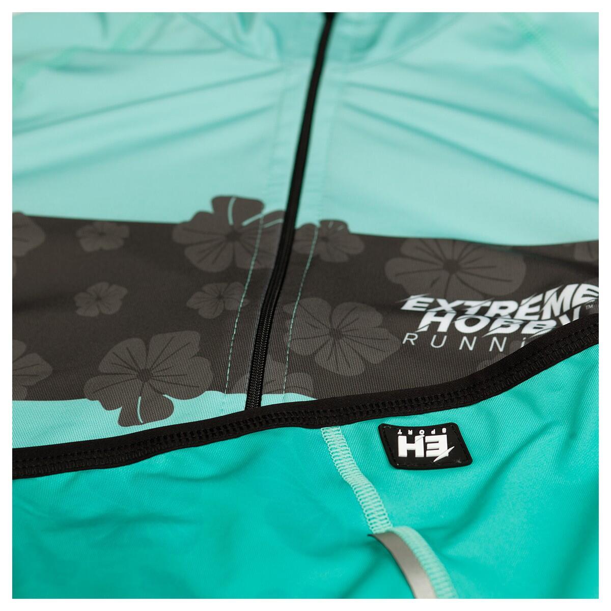 Camisola de running em poliéster com fecho para mulher EXTREME HOBBY FLOWERS 4/6