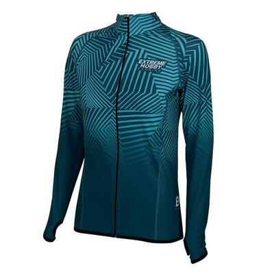 Felpa da running da donna con zip EXTREME HOBBY CALEIDOSCOPE