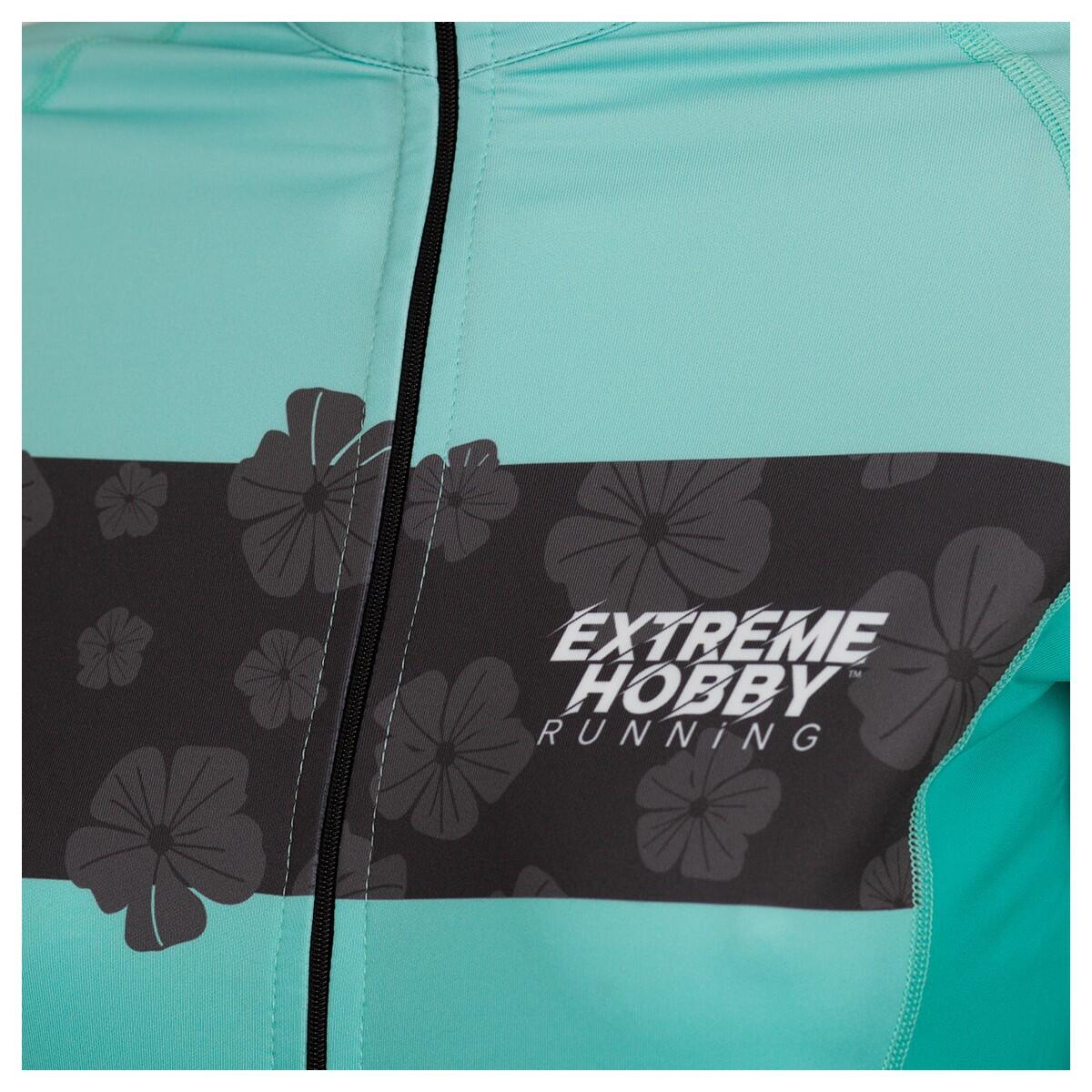 Camisola de running em poliéster com fecho para mulher EXTREME HOBBY FLOWERS 3/6