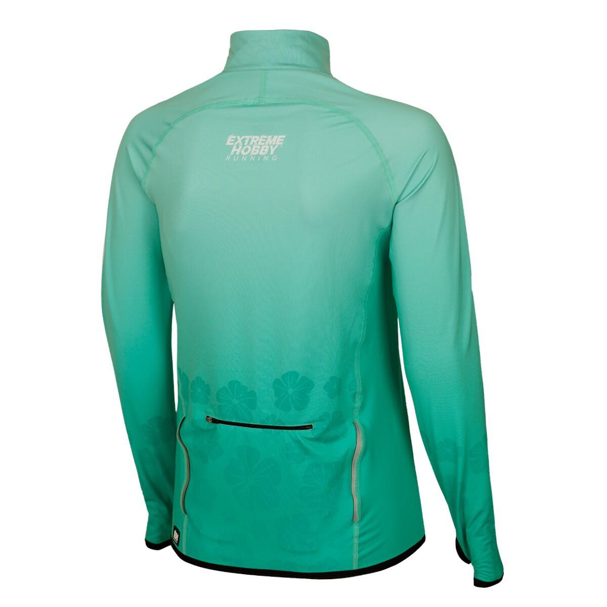 Camisola de running em poliéster com fecho para mulher EXTREME HOBBY FLOWERS 2/6