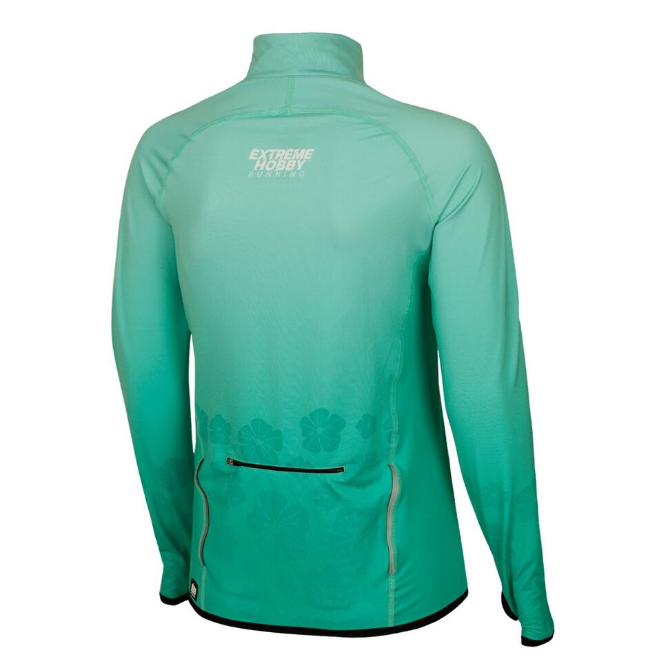 Bluza damska do biegania rozpinana EXTREME HOBBY FLOWERS