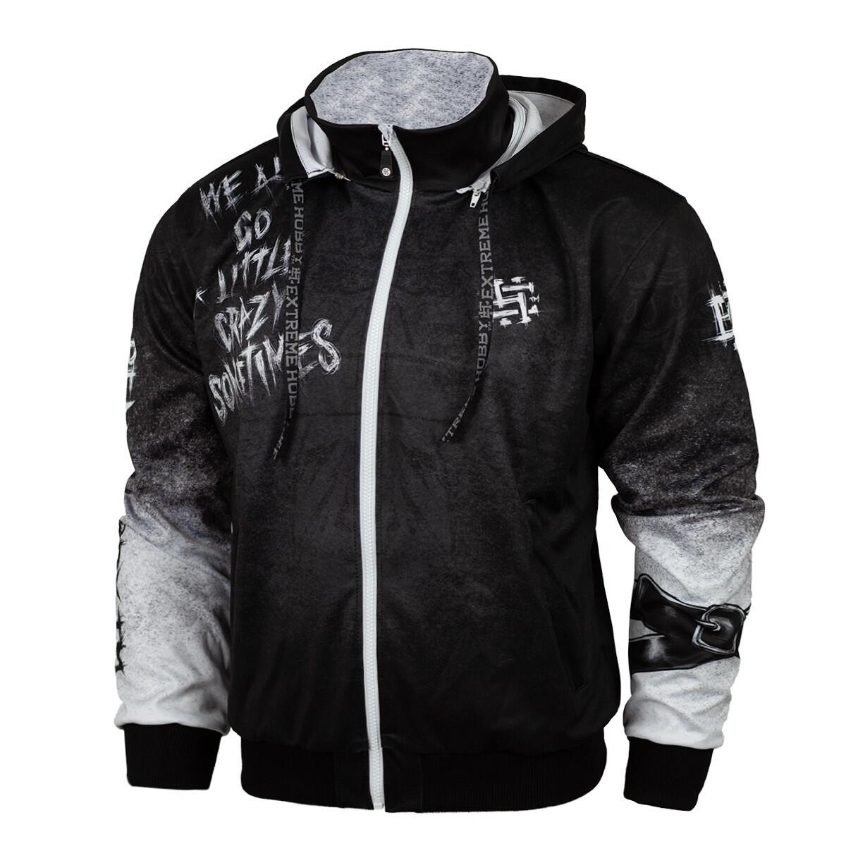 Extreme Hobby - Sweat De Sport À Capuche Zippé Pour Homme Extreme Hobby Psycho Clown - Sweat-shirt - Noir - 44 L - Decathlon