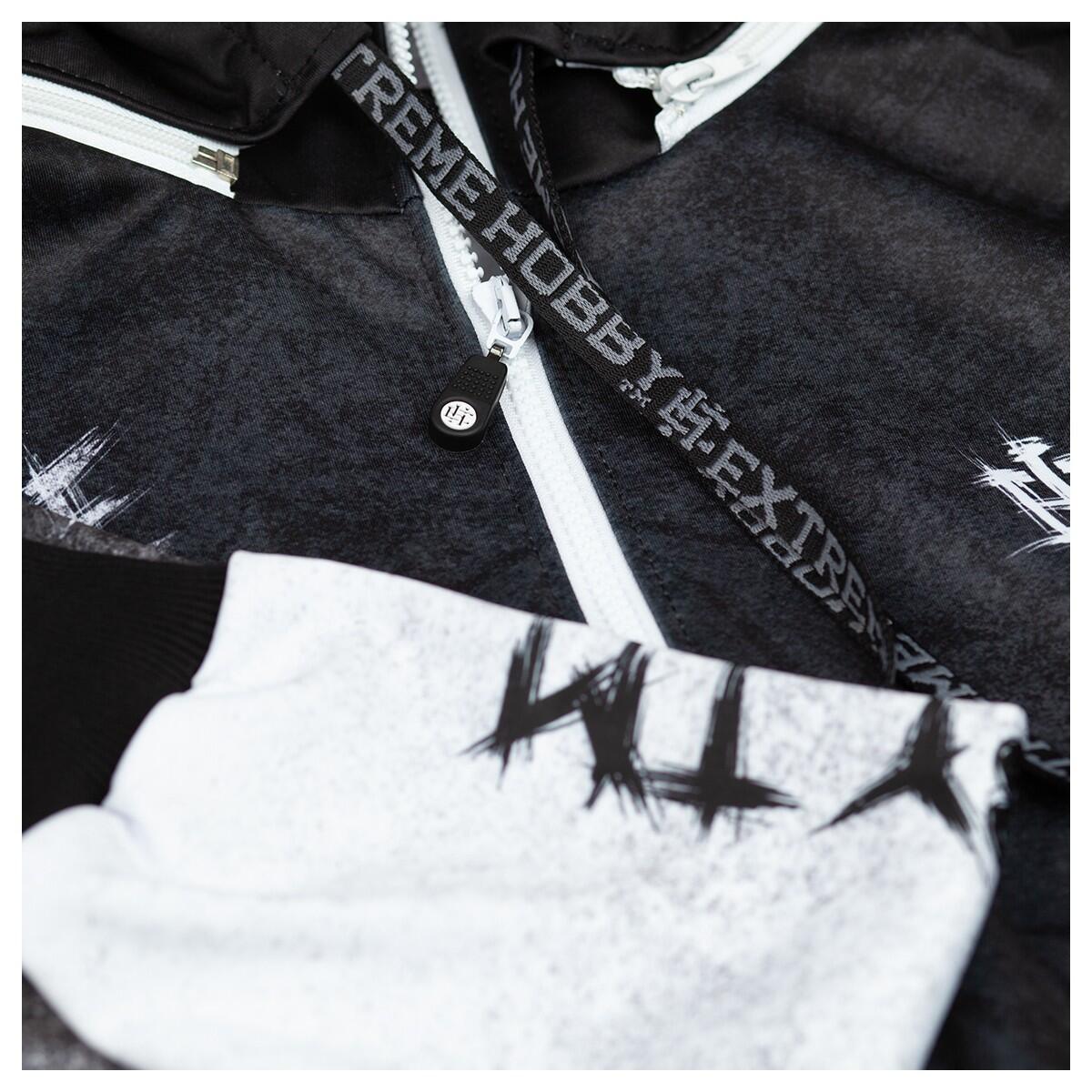 Felpa sportiva con zip e cappuccio da uomo EXTREME HOBBY PSYCHO CLOWN 4/7