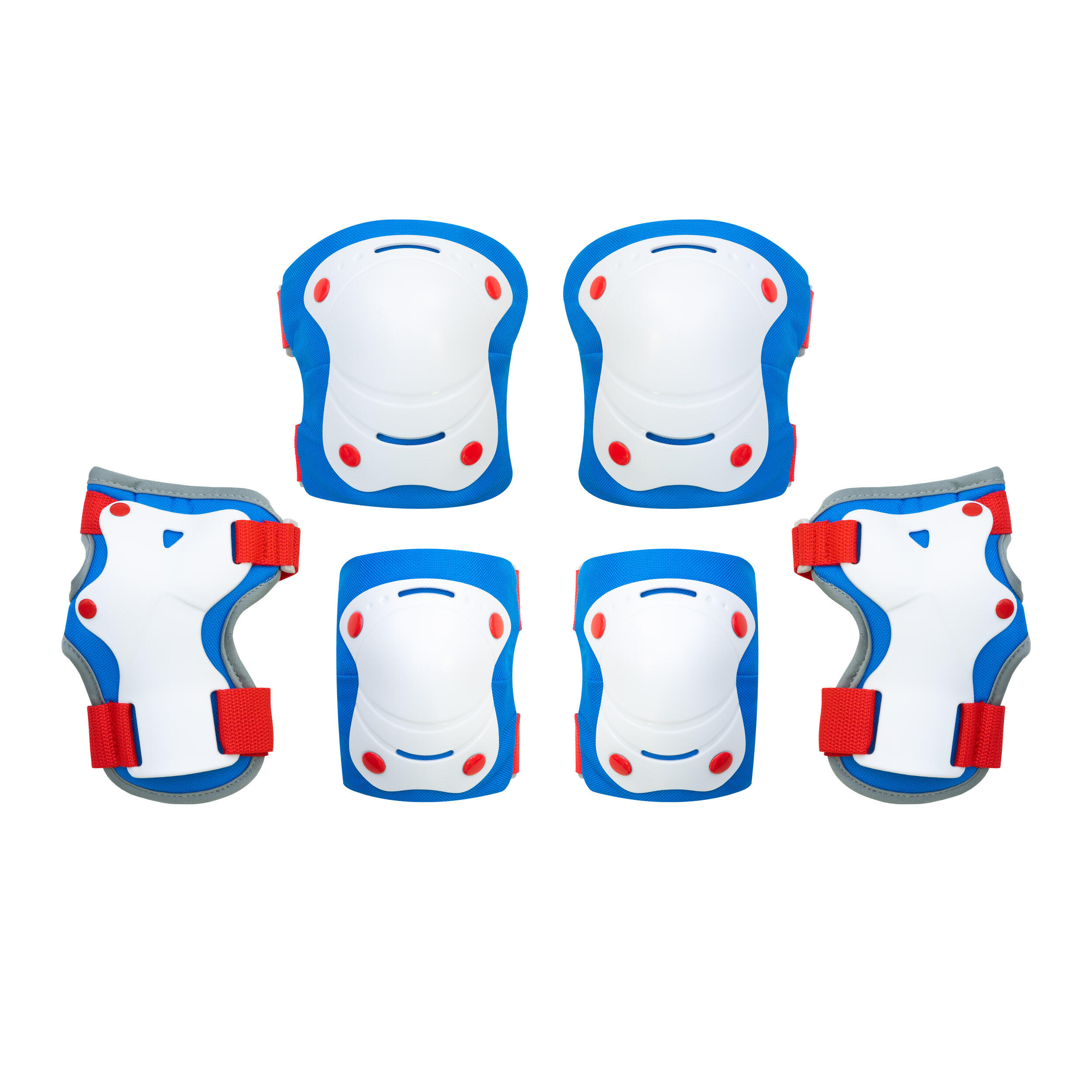 Capacete Criança OLSSON Azul M/L + Kit de Proteção - Trotinete Patins Bicicleta 4/6