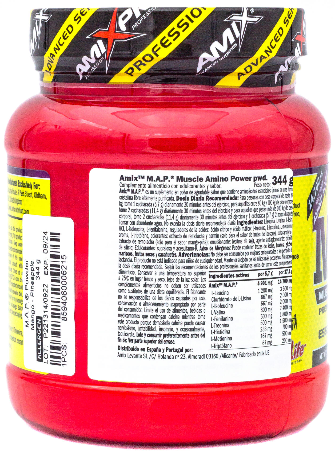 Amix MAP Powder 344 Gr - Optimiza la Síntesis de Proteínas - Máxima Absorción 3/5