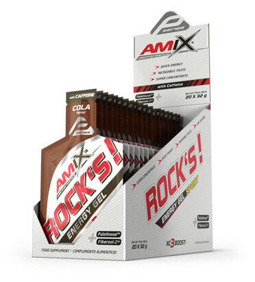 Rocks Energy Gel con Cafeina - 32g Cola Amix Nutrition 3/5