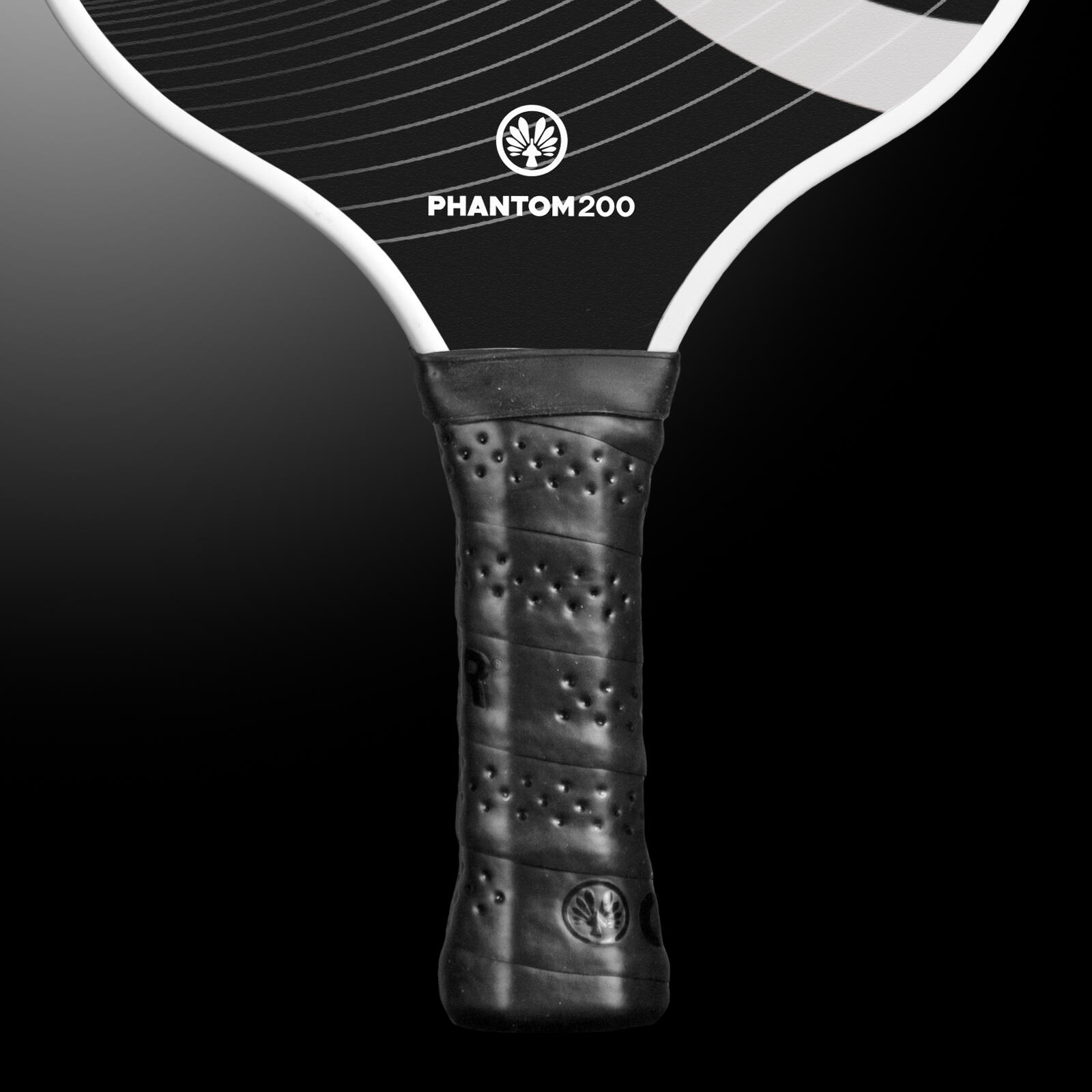Pickleball racket OLIVER - PHANTOM 200 zwart/grijs 5/7