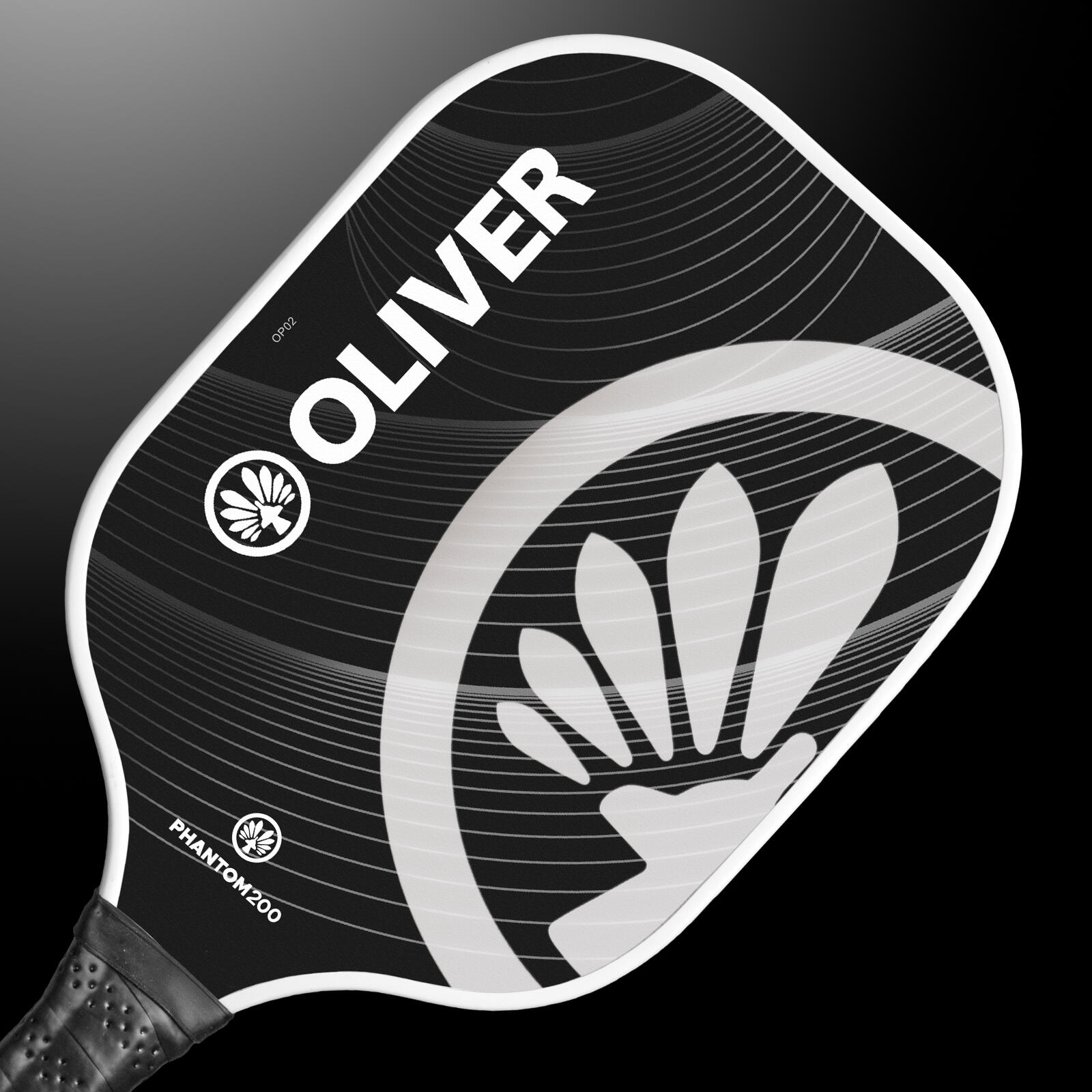 Pickleball racket OLIVER - PHANTOM 200 zwart/grijs 3/7