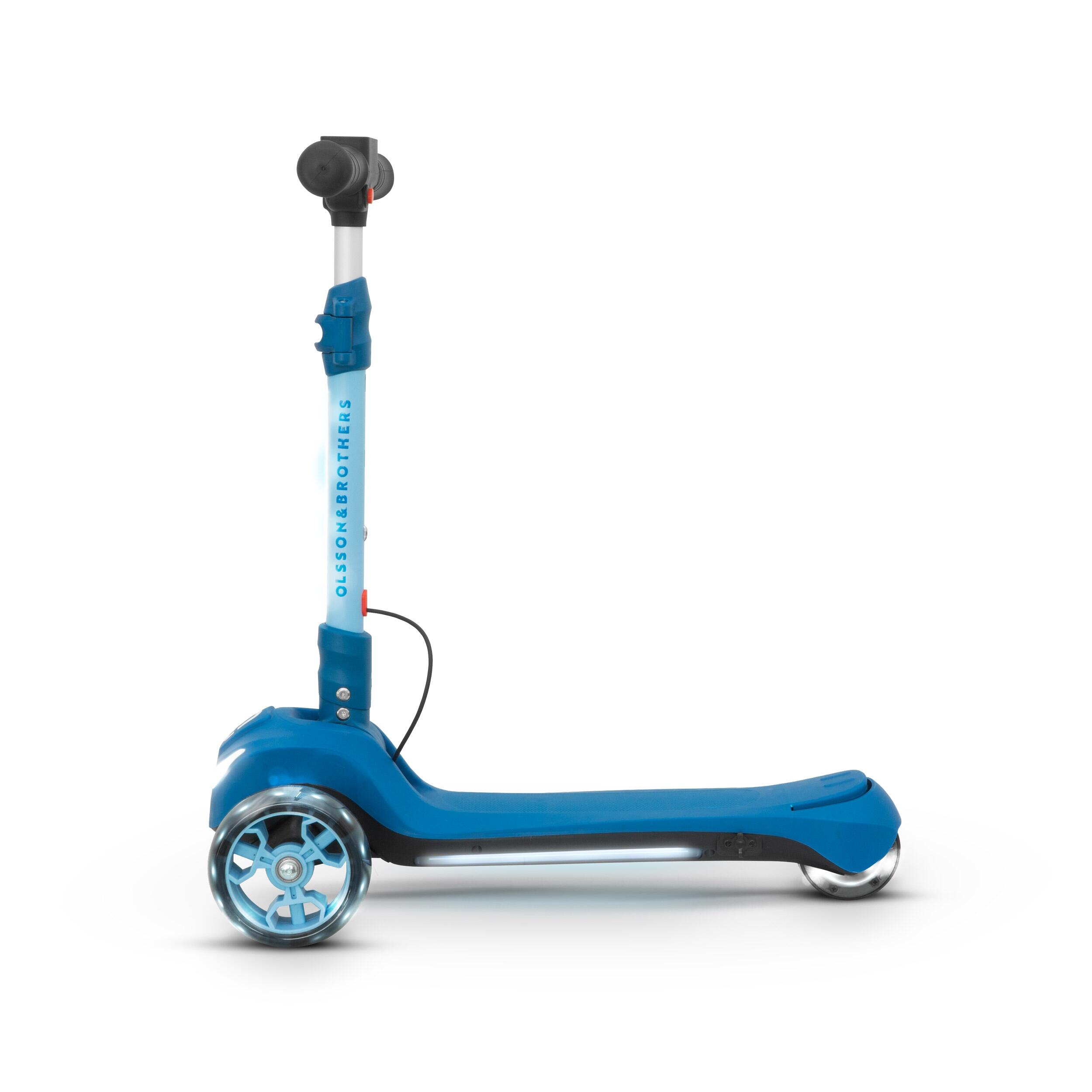 Patinete niño 3 ruedas eléctrico OLSSON GLIDE 60W 2000mAh 8km autonomía 5/7