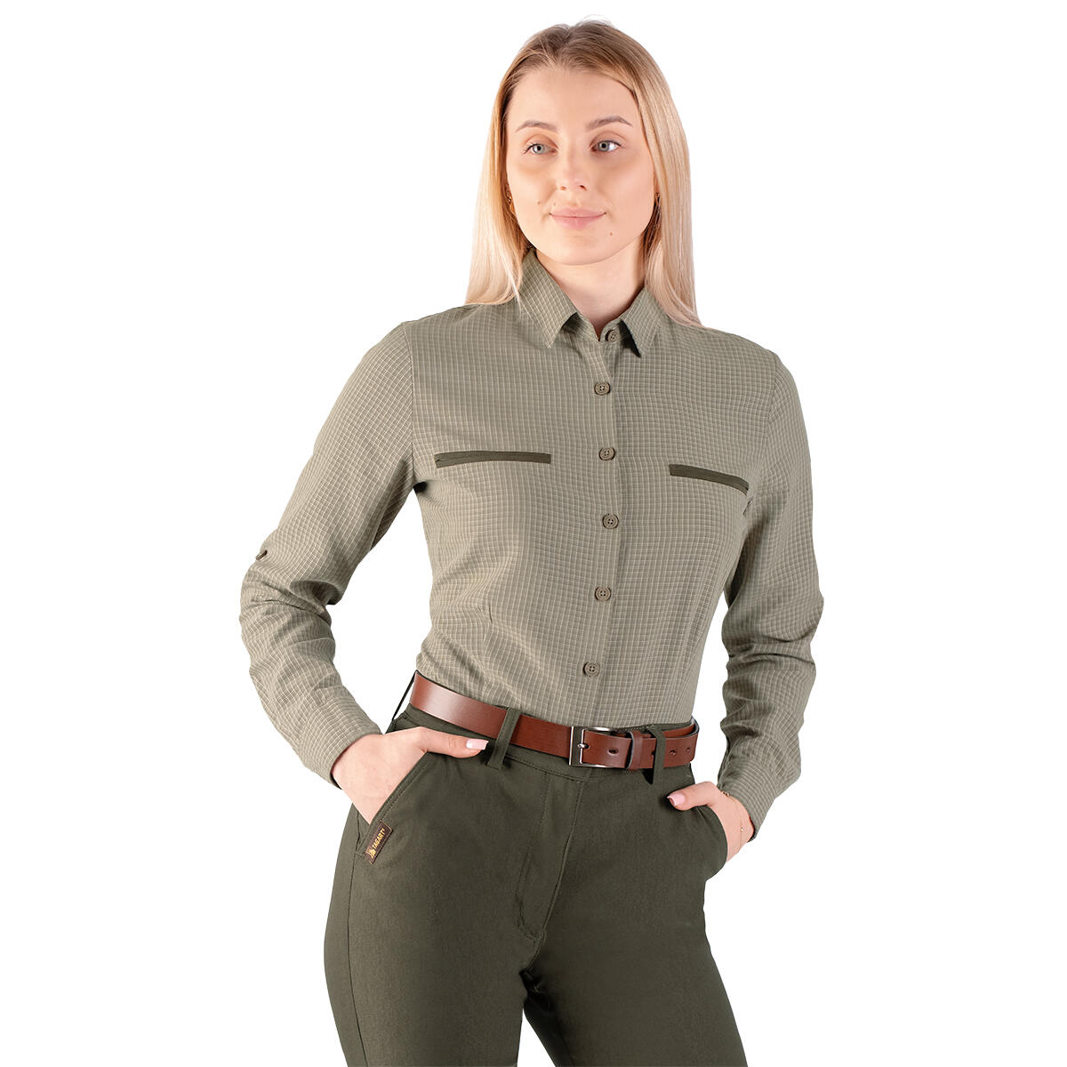 TAGART Dámská lovecká košile Tagart Lena Green Anti-UV