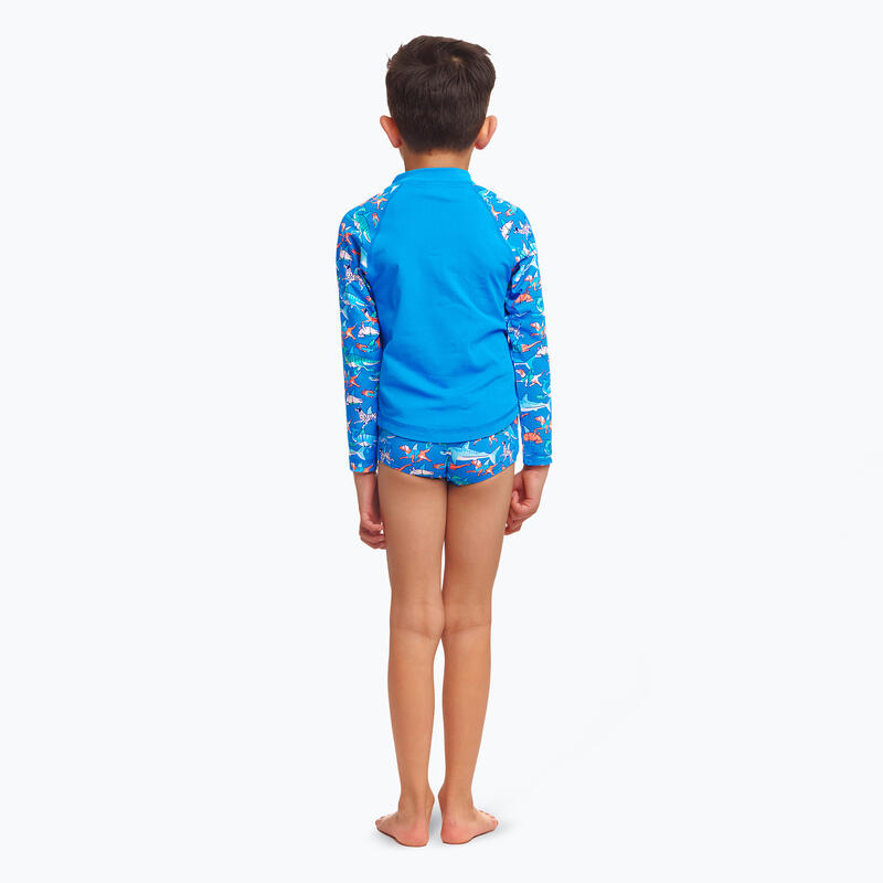 Gilet da nuoto a maniche lunghe Funky Trunks Zippy per bambini