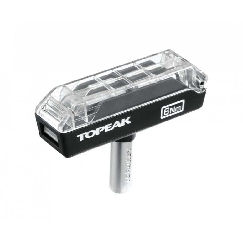 Ferramenta Topeak Torque 6, chave de torque de 6Nm, com 4 pontas de ferramenta 2/3