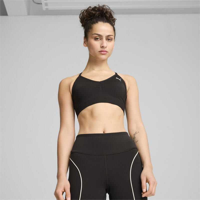 MOVE SHAPELUXE SEAMLESS BRA PUMA Black Vapor Cat