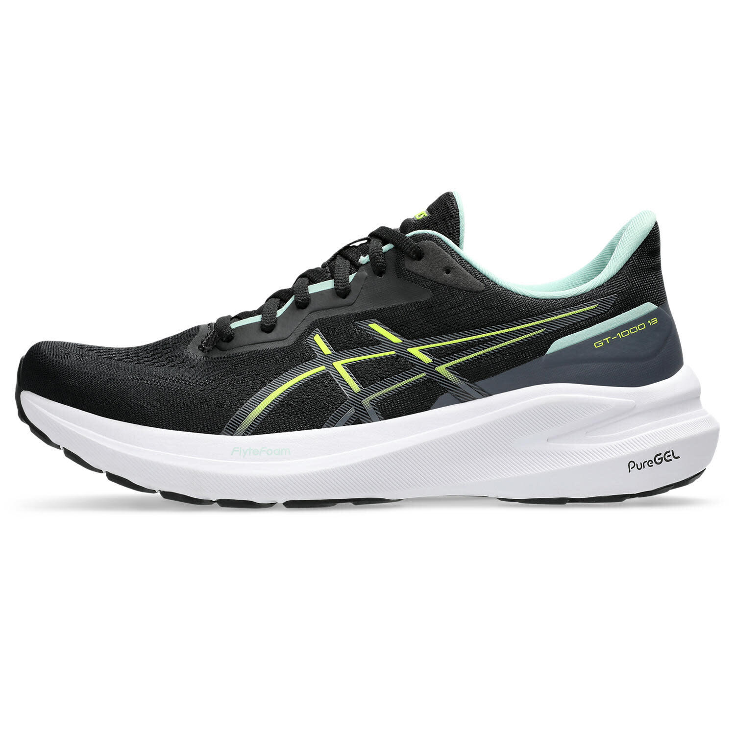 Zapatillas De Running Hombre - ASICS Gt-1000 13 - Black/SafetyYellow 2/7
