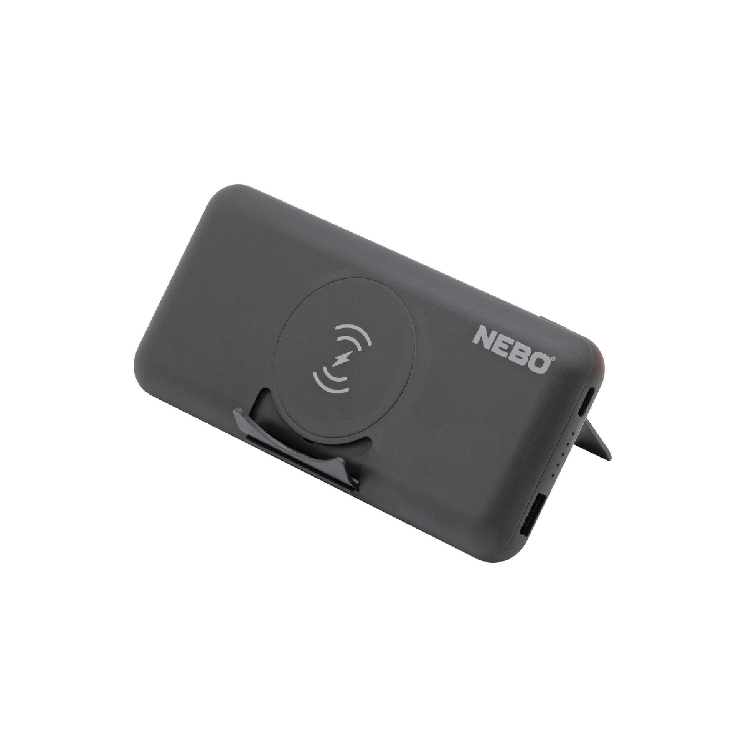 NEBO 10K Powerbank with Kickstand & Wireless Charger