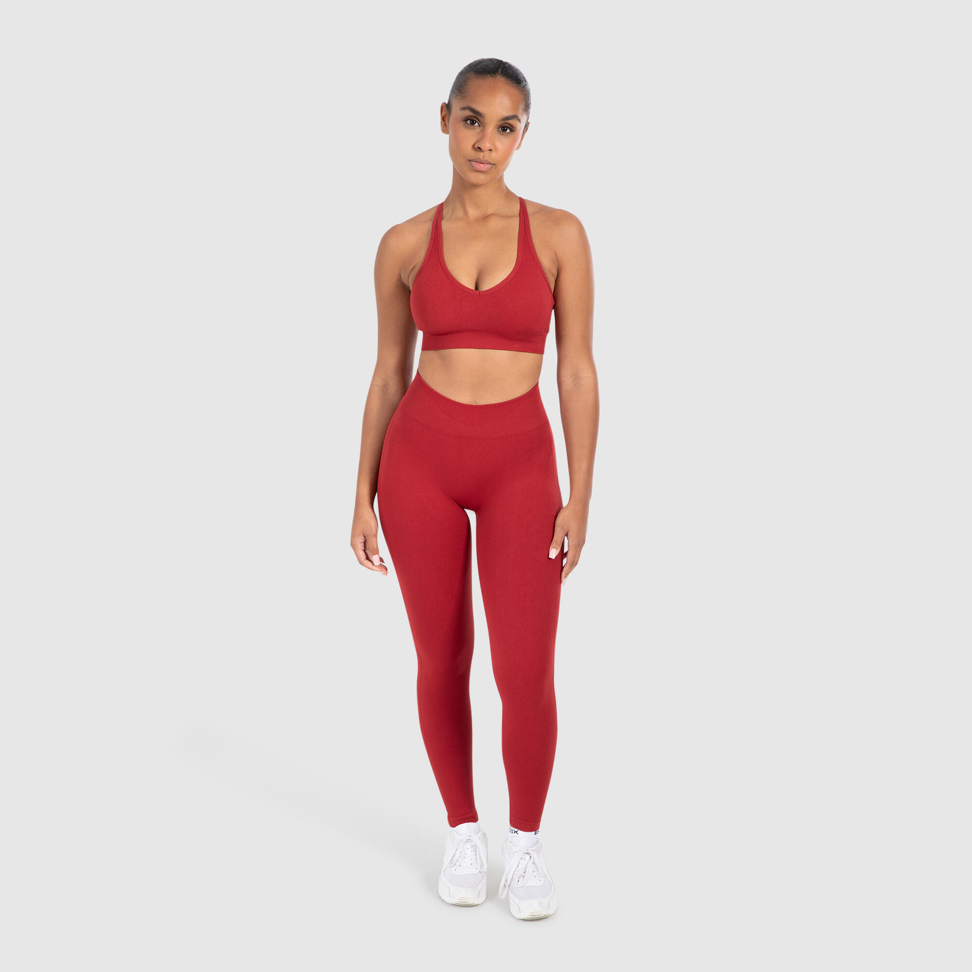 Damen Leggings Cetrina Scrunch Dunkel Rot 3/6