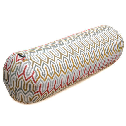 Yoga Bolster Round Vintage Style Yoga Hell Blau YOGISHOP.COM