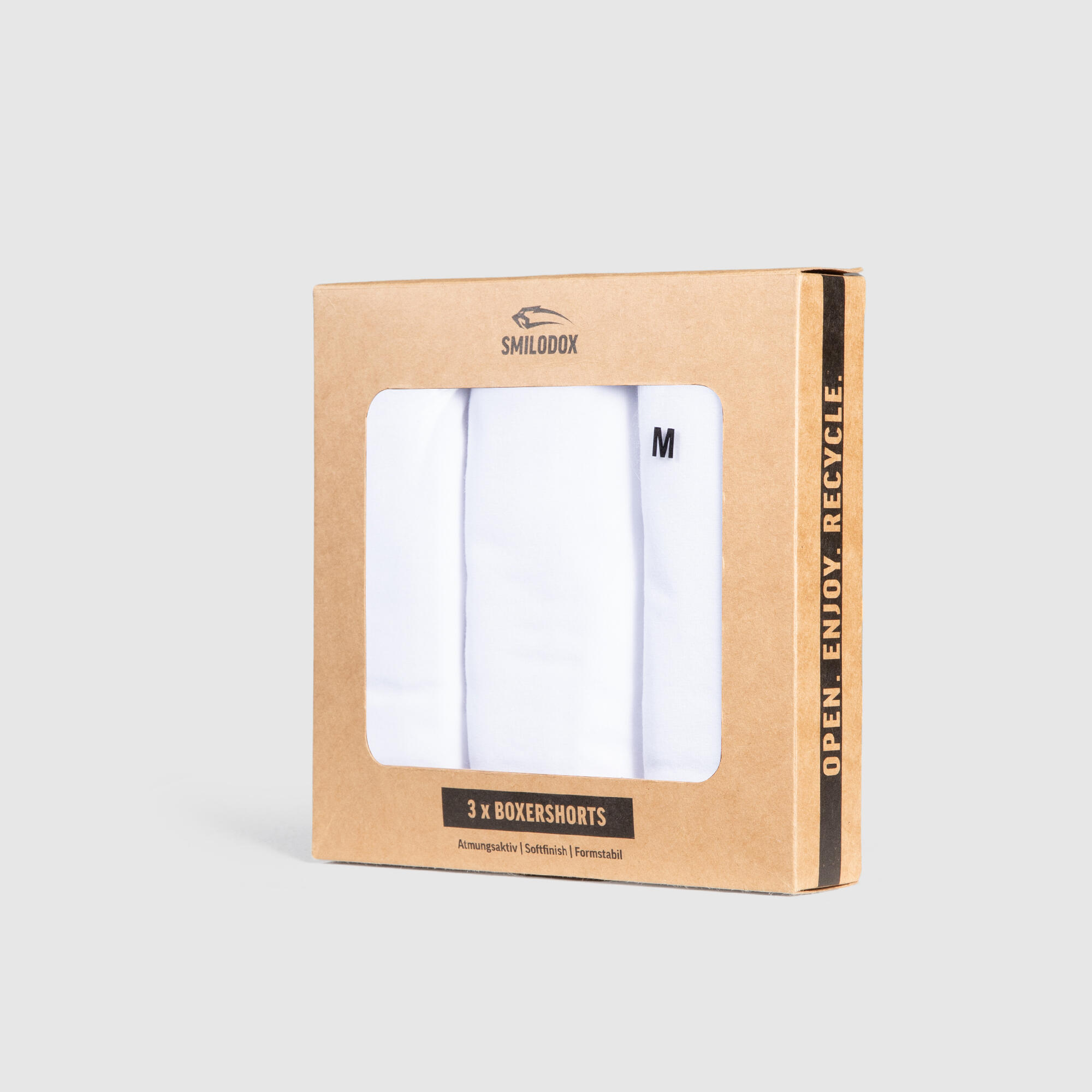 Herren Boxershorts 3er Pack 5er Pack Weiß 5/5