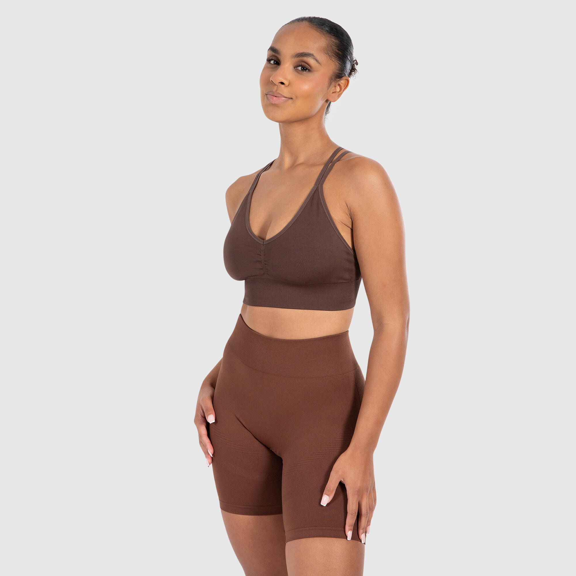 Damen Sport BH Katrin Dunkelbraun 2/6