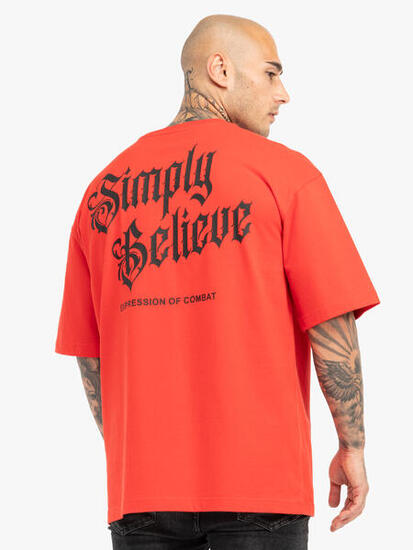 TAPOUT Herren T-Shirt Oversize SIMPLY BELIEVE