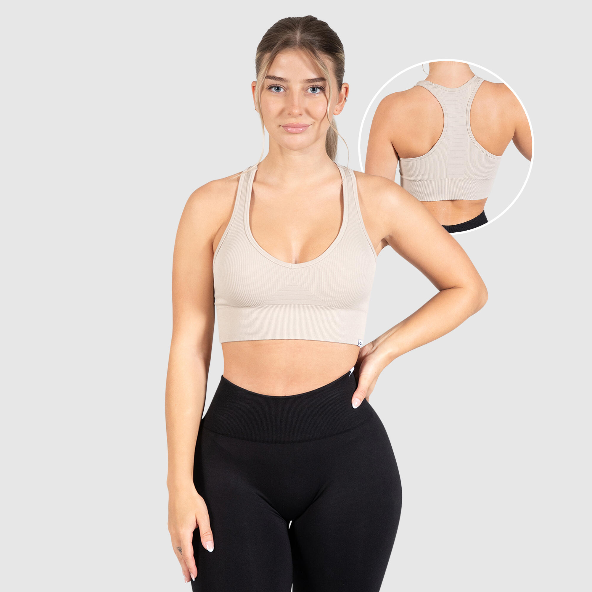 SMILODOX Damen Sport BH Amaze Pro Khaki für Sport & Freizeit